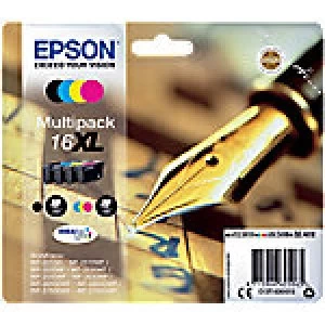 Epson Pen and Crossword 16XL Black And Tri Colour Ink Cartridge