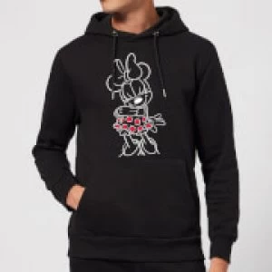 Disney Mini Mouse Line Art Hoodie - Black - S