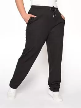 Yours Clothing Straight Leg Jogger Black New, Black, Size 18, Women