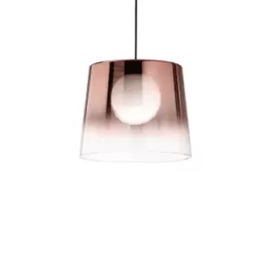 Fade Dome Pendant Ceiling Light Glass Copper Shade