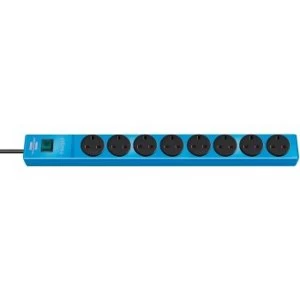 Brennenstuhl Multi Socket "Hugo", 8 Socket, 3m, Blue