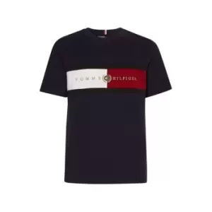 Tommy Hilfiger Icon Insert T Shirt - Blue