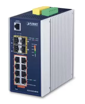 PLANET IGS-5225-8P4S network switch Managed L2+ Gigabit Ethernet...