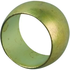 Wickes Brass Compression Olive - 10mm Pack of 5