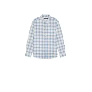 French Connection Herringbone Check Shirt - Blue