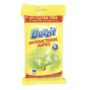 Duzzit Anti-Bacterial Wipes 50 Pack