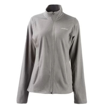 Donnay Full Zip Fleece Jacket Ladies - Pearl Grey