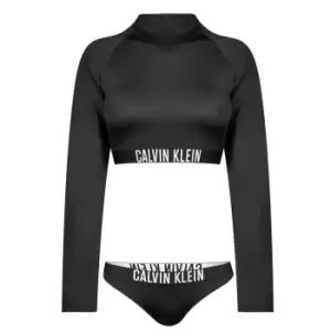 Calvin Klein Rashguard Bikini Junior Girls - Black