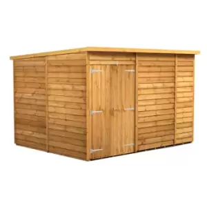 Power 10x8 Overlap Pent No Window Double Door Shed