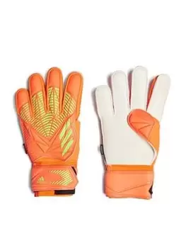 adidas Predator Edge Fingersave Match Goalkeeper Gloves, Orange, Size 8, Men