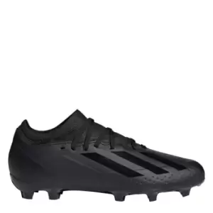 adidas X.3 Junior Firm Ground Football Boots - Black