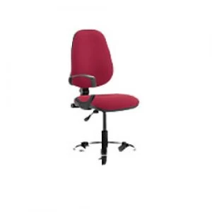 Task Office Chair Eclipse I Lever Wine Fabric With Loop Arms And Hi Rise Draughtsman Kit