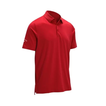 Callaway Solid Polo Shirt Mens - True Red