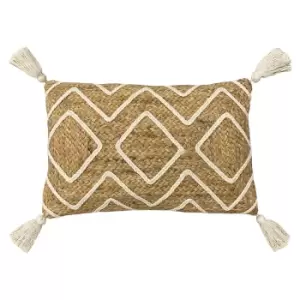 Godi Braided Jute Cushion Natural