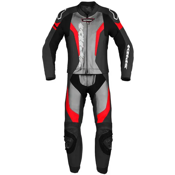 Spidi Laser Touring Two Piece Racing Suit Red Black 50