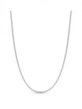 Simply Silver Sterling Silver 925 Polished Mini Twist Chain Allway