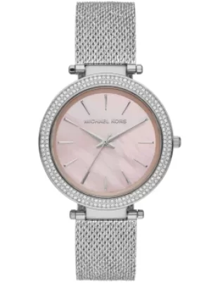 Michael Kors Ladies Darci Stainless Steel Pink Mother Of Pearl...