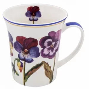 pretty floral mug pansy