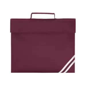 Quadra Classic Book Bag - 5 Litres (Pack of 2) (One Size) (Burgundy)