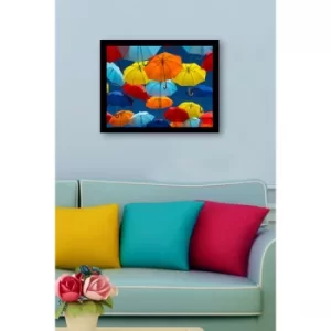 SC0541 Multicolor Decorative Framed MDF Painting