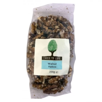 Tree of Life Walnuts - Halves - 250g x 6