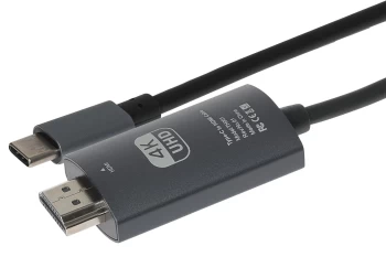 Maplin USB-C to HDMI Ultra HD Cable supports 4K 30Hz - 3m Black