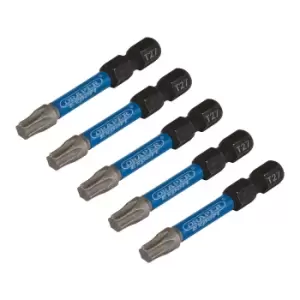 Draper Expert 05654 5pc TX-STAR Impact Screwdriver Bits, T27 x 50mm, 1/4" Hex