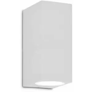 White UP 2-bulb wall light