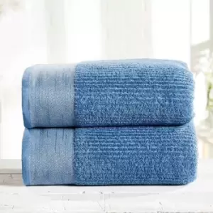 Metallic Towel Bale Set (Pack of 6) (One Size) (Denim) - Denim - Mayfair