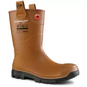 Purofort RigPRO Full Safety Fur lining Wellington Brown/Black - 7 - Dunlop