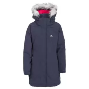 Trespass Childrens Girls Fame Waterproof Parka Jacket (5-6 Years) (Navy)