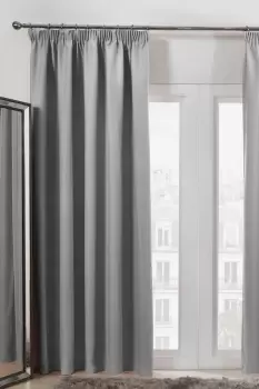 Pair of Ready Made Thermal Pencil Pleat Blackout Curtains