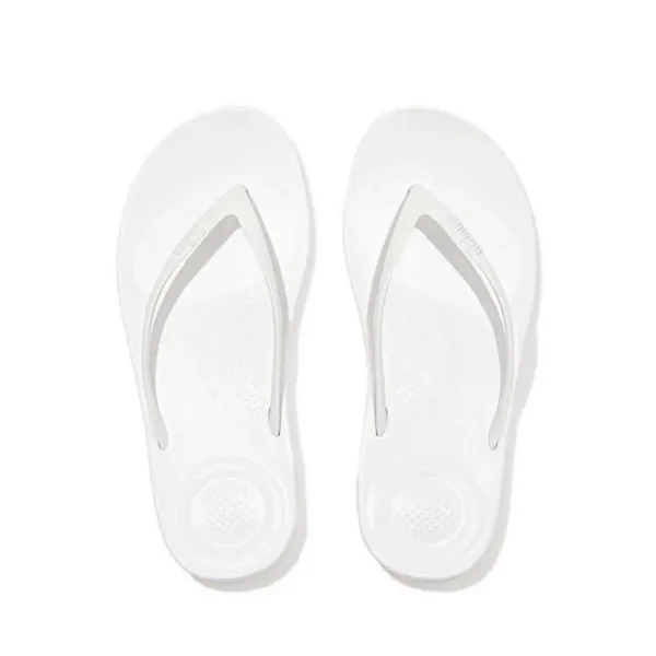 Fit Flop Womens iQushion Slip On Ergonomic Flip Flops UK Size 4 (EU 37) Urban White FIT009-WHITE-4