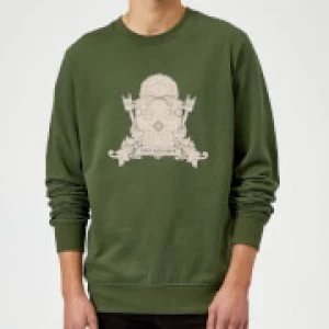 Crystal Maze Fast And Safe Crest Sweatshirt - Forest Green - M