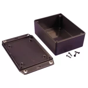 Hammond 1591XXGSFLBK GPABS Enclosure Flanged Lid 121 x 94 x 33mm Black