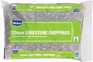 Wickes 20mm Limestone Chippings Major Bag