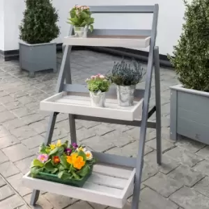 Florenity Grigio Grey Folding Pot Shelf Grey