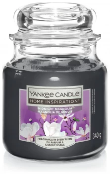 Yankee Medium Single Wick Jar Candle - Midnight Mangolia