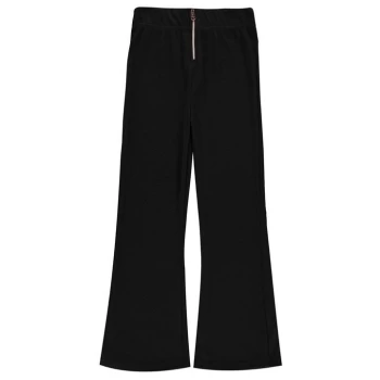 Firetrap Ribbed Wide Leg Trousers Girls - Black