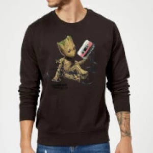 Guardians Of The Galaxy Groot Tape Christmas Sweatshirt - Black - XXL