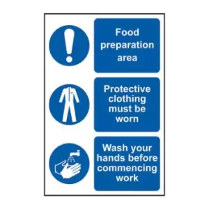 This is A Food Production Area/Protective Clothing Must Be - Sav (200 x 300mm)