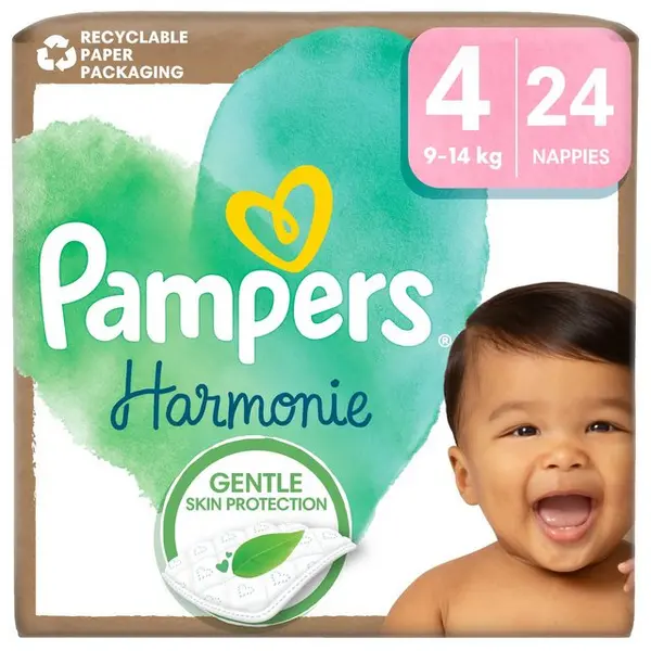 Pampers Harmonie Size 4 24 Nappies