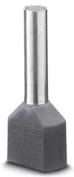 Phoenix Contact Ai-Twin 2X 0,75-10 Gy Terminal, Wire Ferrule, 18Awg, Grey