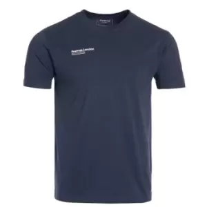 Firetrap Back Print T Shirt Mens - Blue