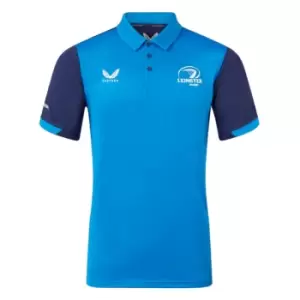 2023-2024 Leinster SS Mens Travel Polo Shirt (Blue)