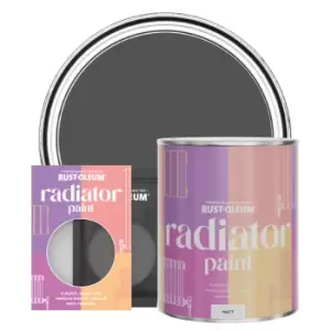 Rust-Oleum Radiator Paint, Matt Finish - Graphite - 750ml