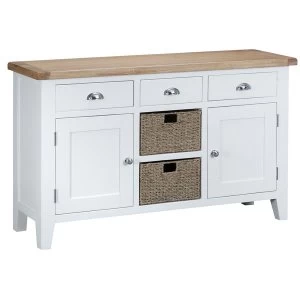 Robert Dyas Madera Ready Assembled Large Wooden Sideboard