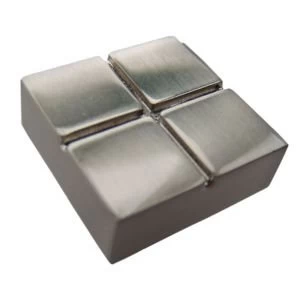 BQ Satin Nickel Effect Square Furniture Knob Pack of 1