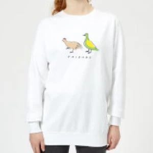 Friends The Chick And The Duck Womens Sweatshirt - White - L