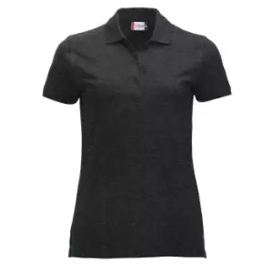 Clique Womens/Ladies Classic Marion Melange Polo Shirt (XL) (Anthracite)